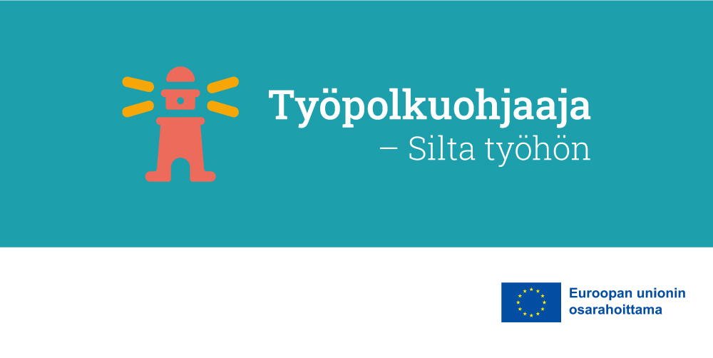 Työpolkuohjaaja – silta työhön -hankkeen logo